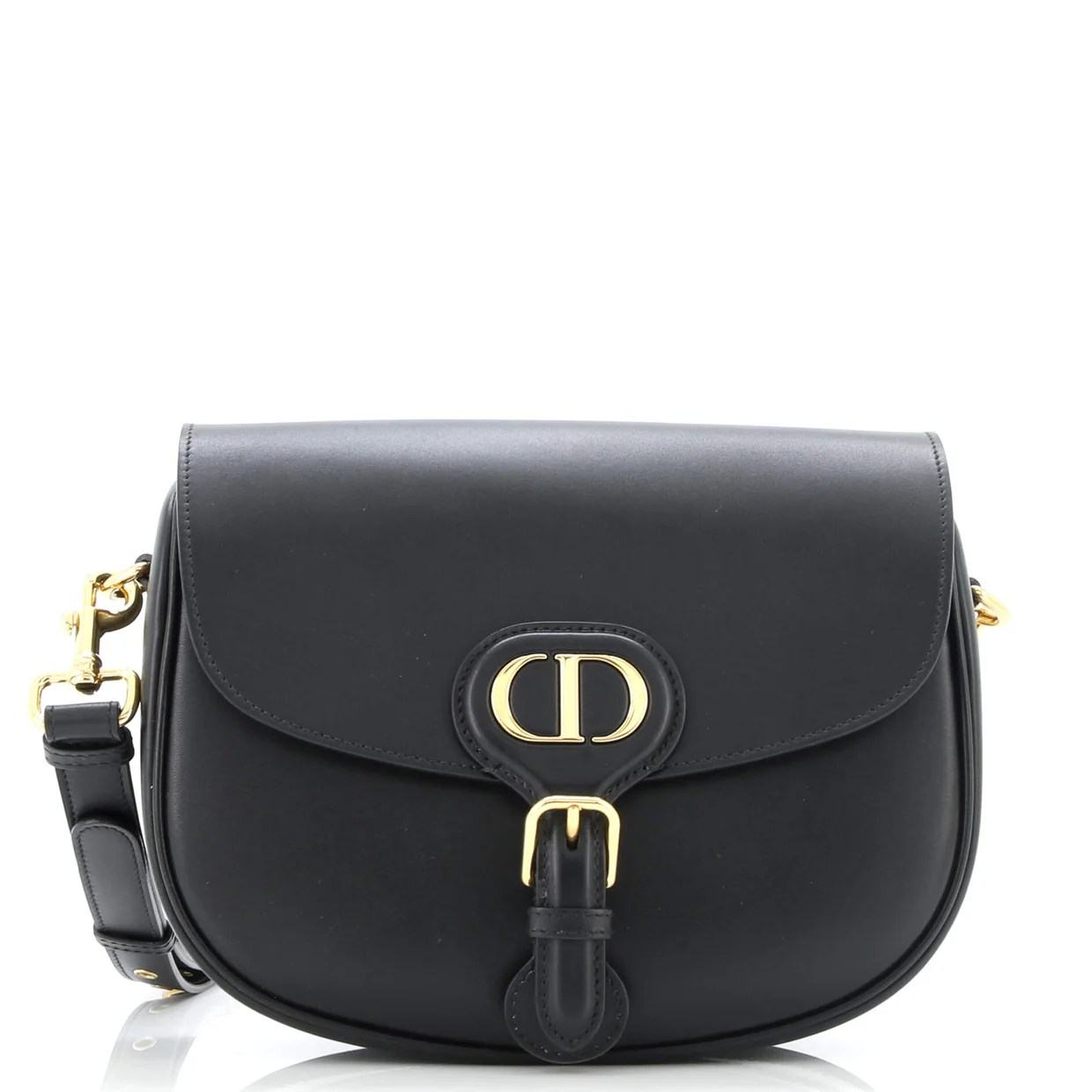 Bobby Flap Bag Leather Medium - Deep Luxury