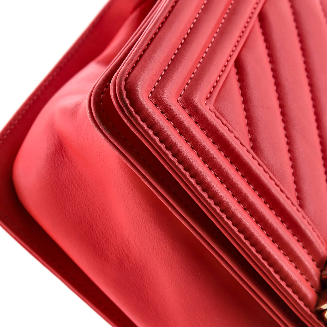 Boy Flap Bag Chevron Lambskin Old Medium - Deep Luxury