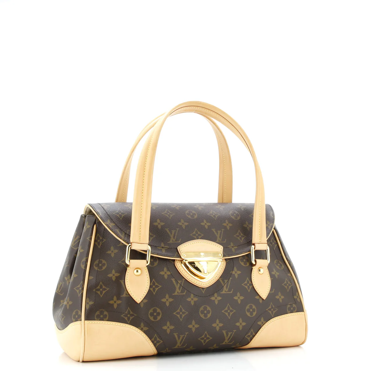 Beverly Handbag Monogram Canvas GM - Deep Luxury