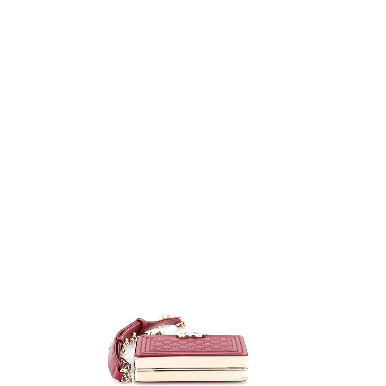 Boy Chain Box Minaudiere Quilted Lambskin - Deep Luxury