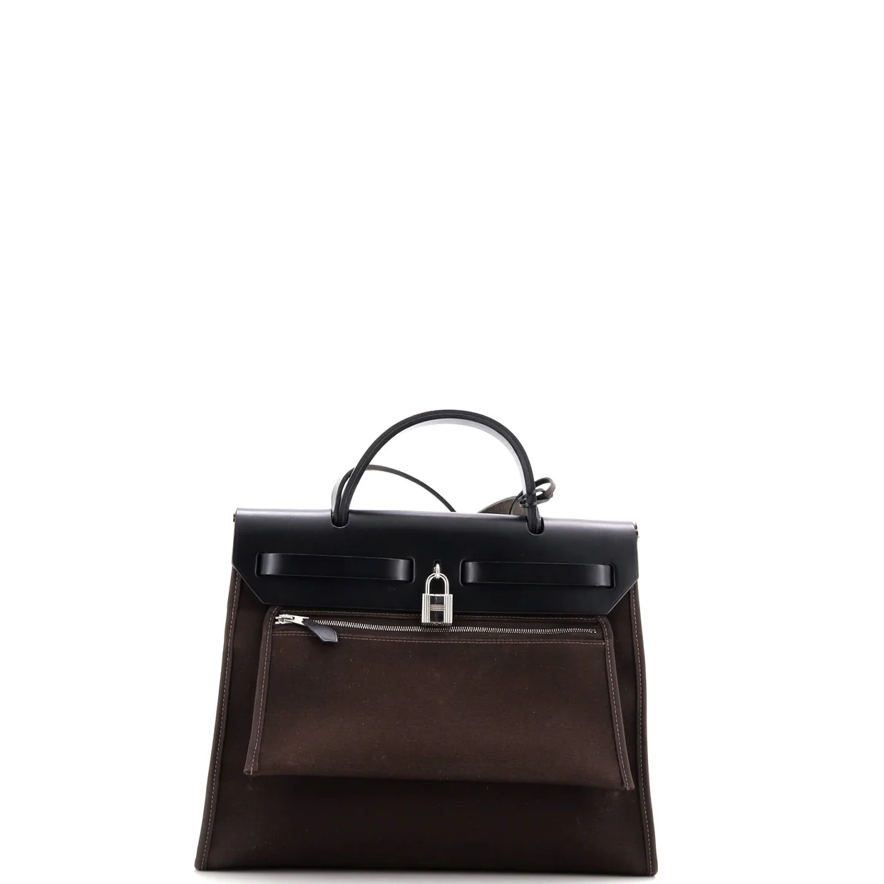 Herbag Zip Leather and Toile 31 - Deep Luxury