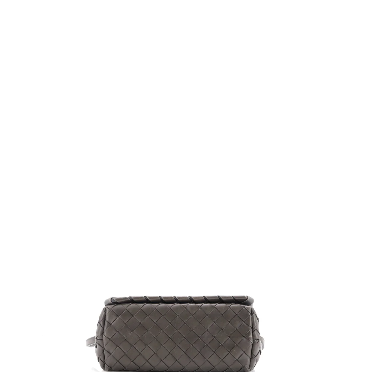 Full Flap Crossbody Bag Intrecciato Leather Small - Deep Luxury