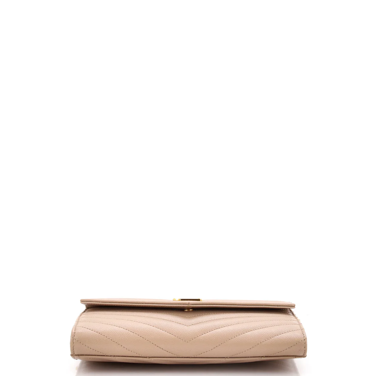 Classic Monogram Envelope Wristlet Clutch Matelasse Chevron Leather - Deep Luxury