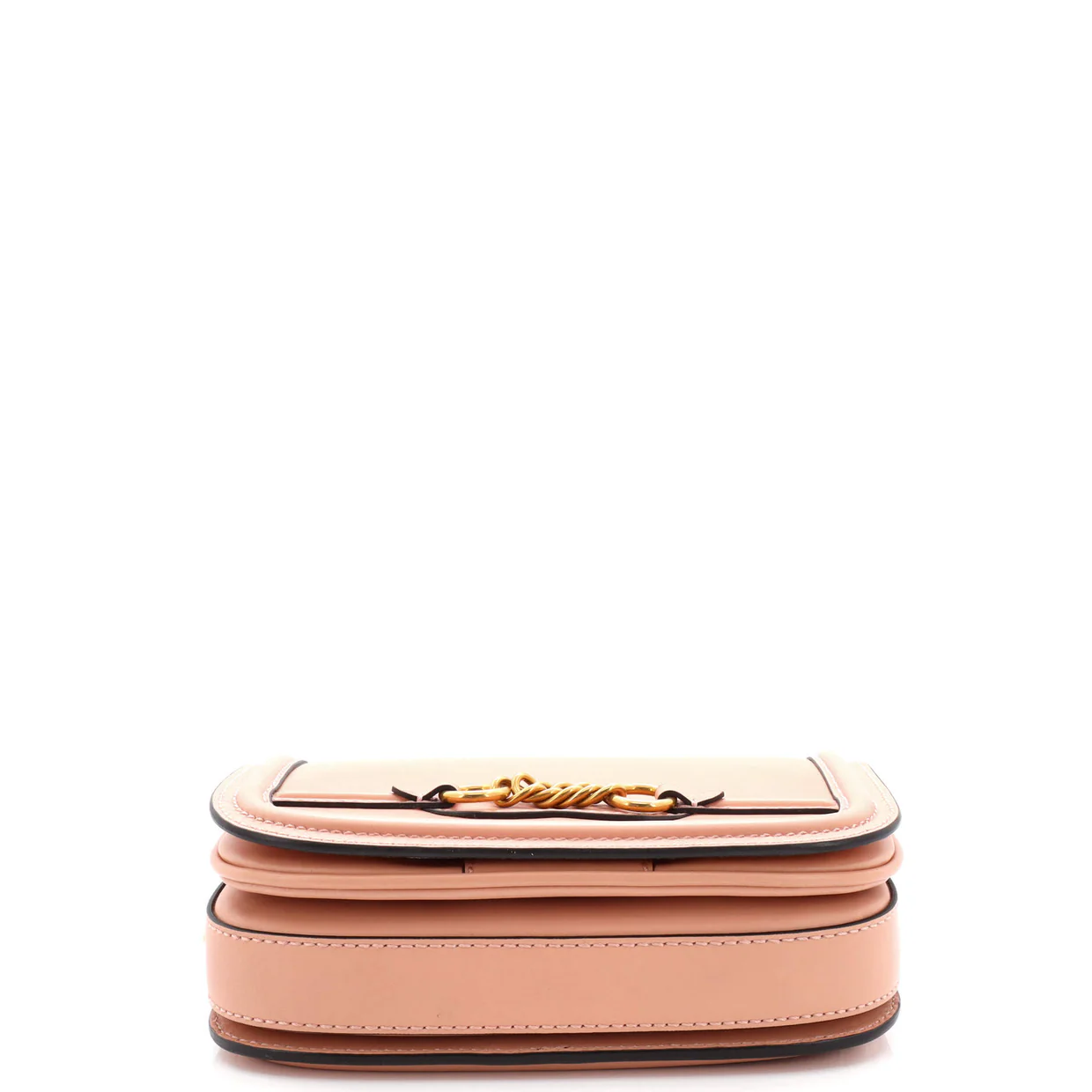 Link Flap Bag Leather Small - Deep Luxury