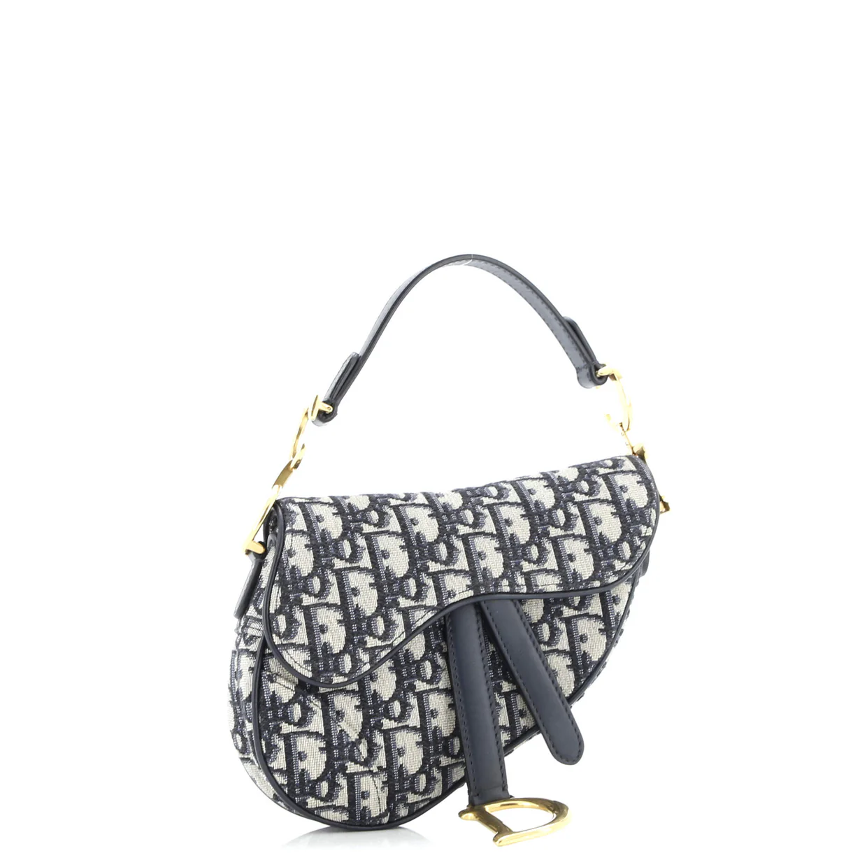 Saddle Handbag Oblique Canvas Mini - Deep Luxury