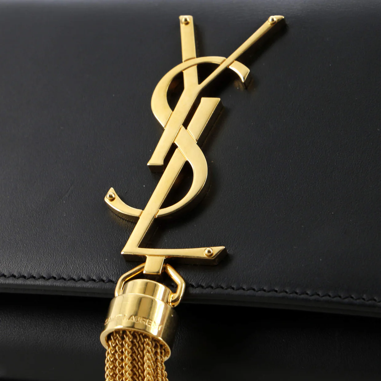 Classic Monogram Tassel Crossbody Bag Leather Small - Deep Luxury