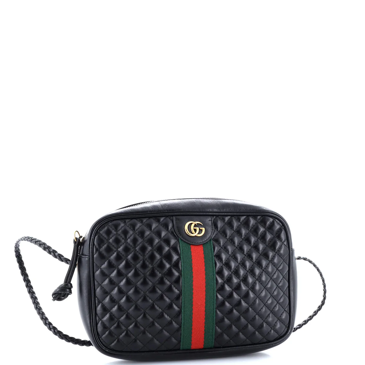 Trapuntata Camera Bag Quilted Leather Small - Deep Luxury