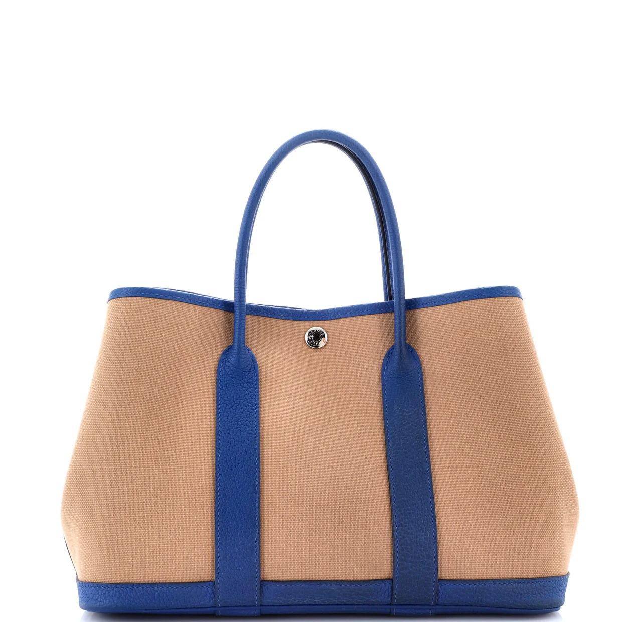 Garden Party Tote Toile and Leather 30 - Deep Luxury