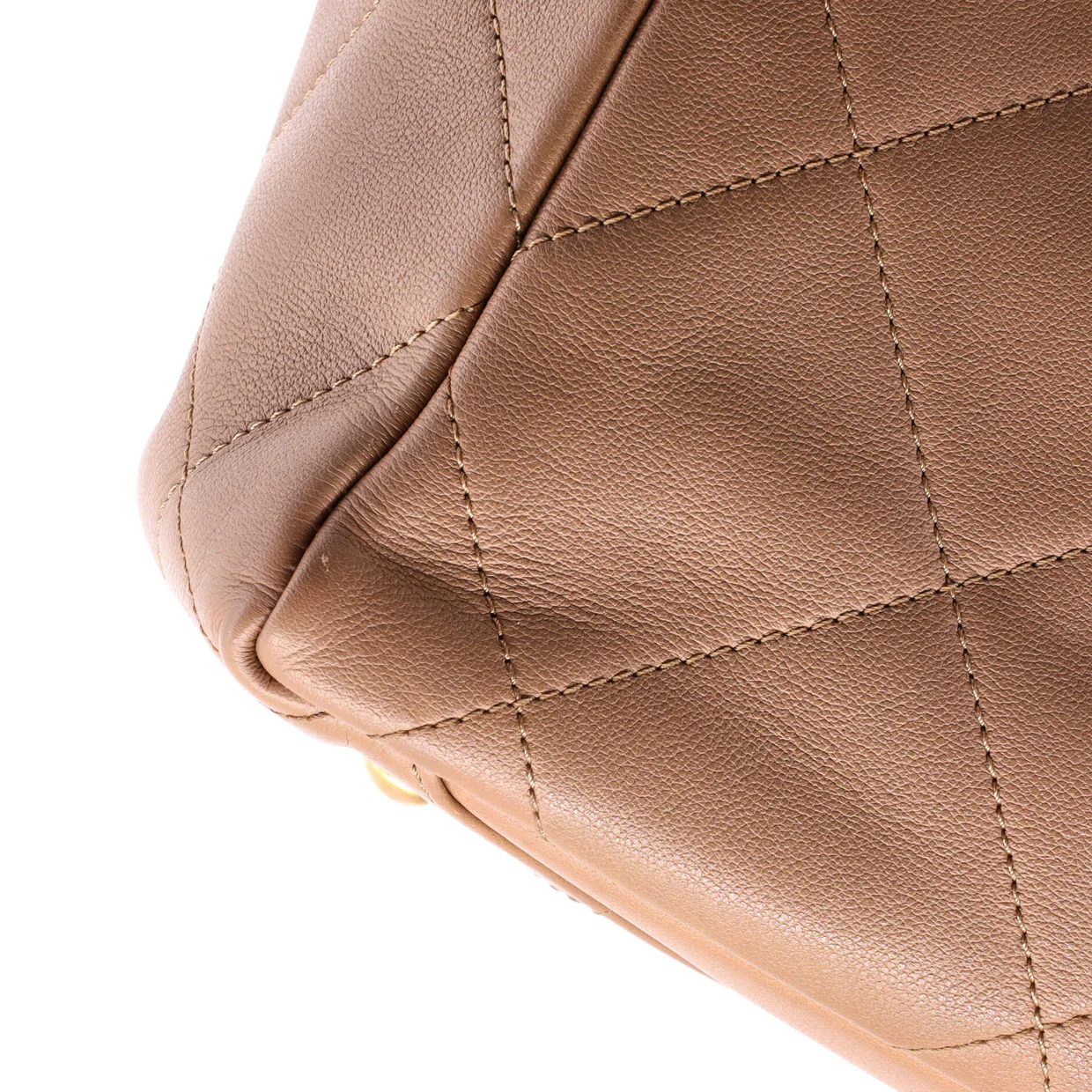 Turnlock CC Chain Shopping Tote Quilted Lambskin Medium - Deep Luxury