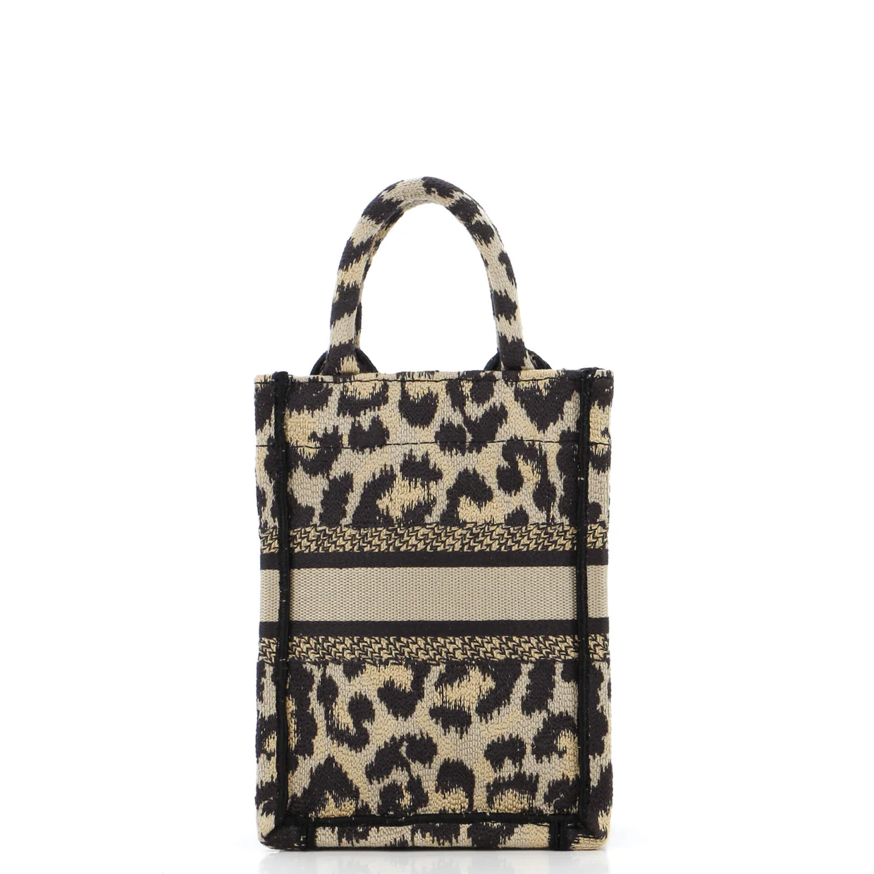 Book Tote Phone Bag Embroidered Canvas Mini - Deep Luxury