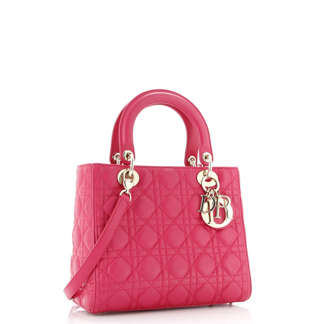 Lady Dior Bag Cannage Quilt Lambskin Medium - Deep Luxury