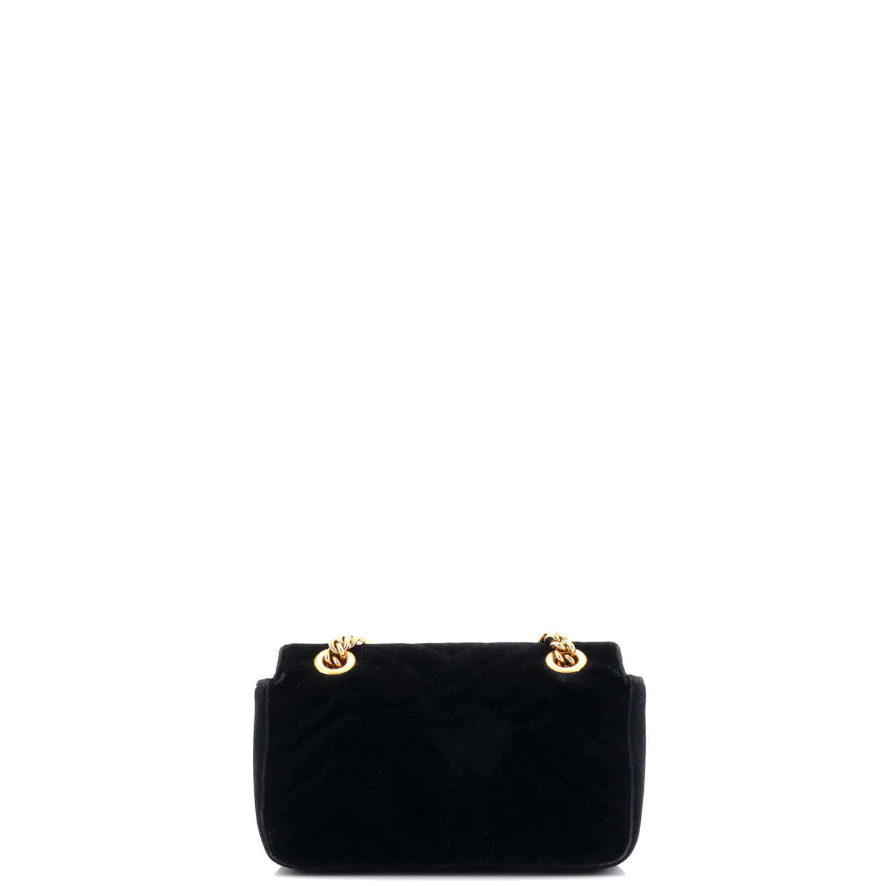 GG Marmont Flap Bag Matelasse Velvet Mini - Deep Luxury