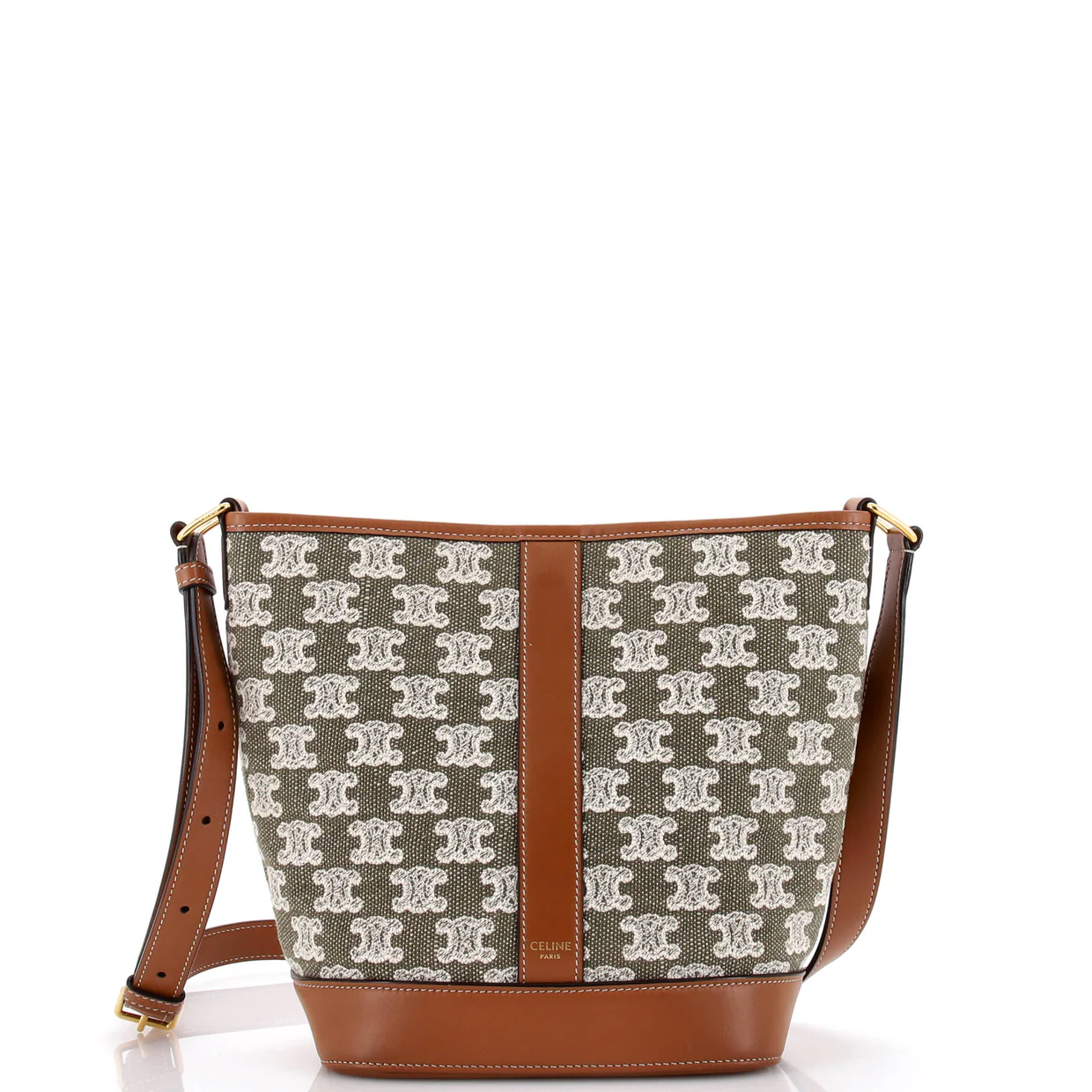 Bucket Shoulder Bag Triomphe Canvas Small - Deep Luxury