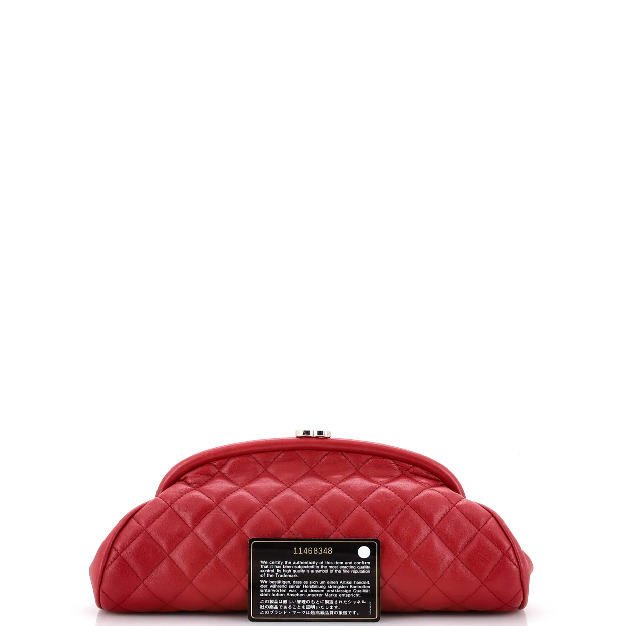 Timeless Clutch Quilted Lambskin - Deep Luxury