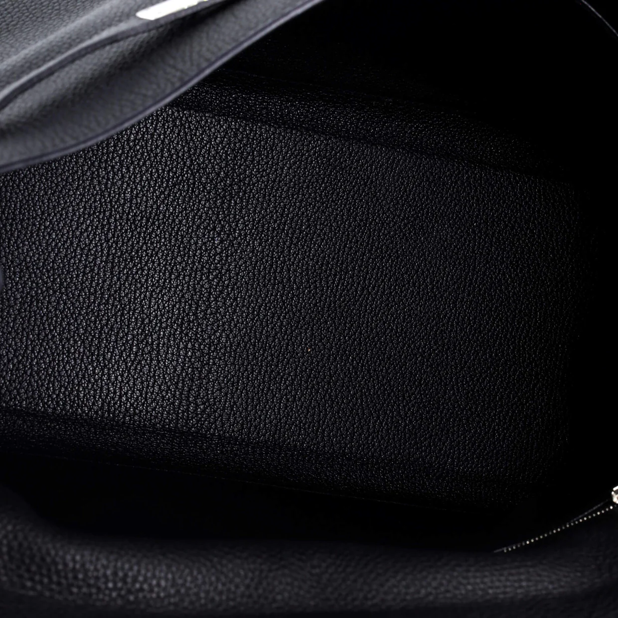 Kelly Handbag Noir Togo with Palladium Hardware 35 - Deep Luxury