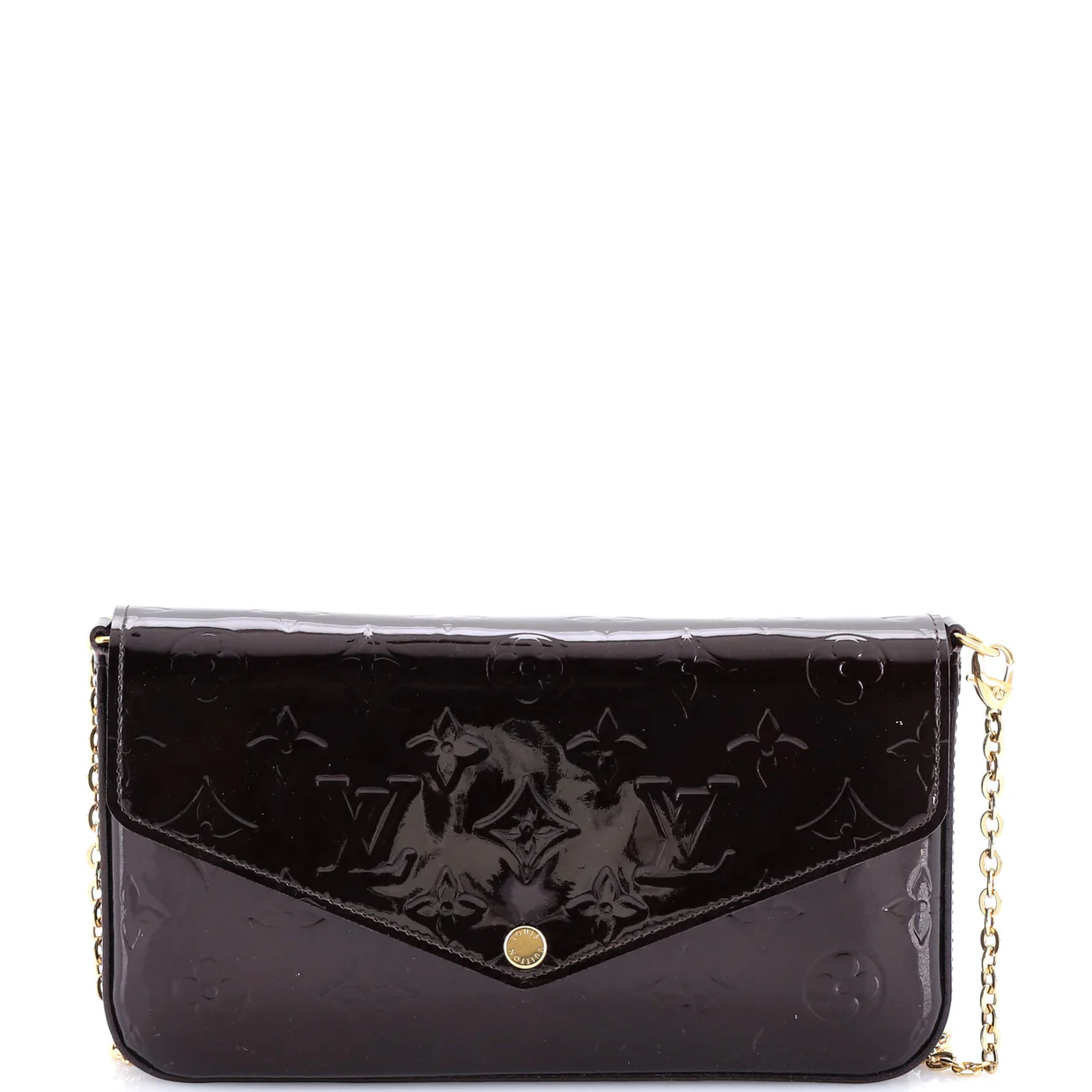 Felicie Pochette Monogram Vernis - Deep Luxury