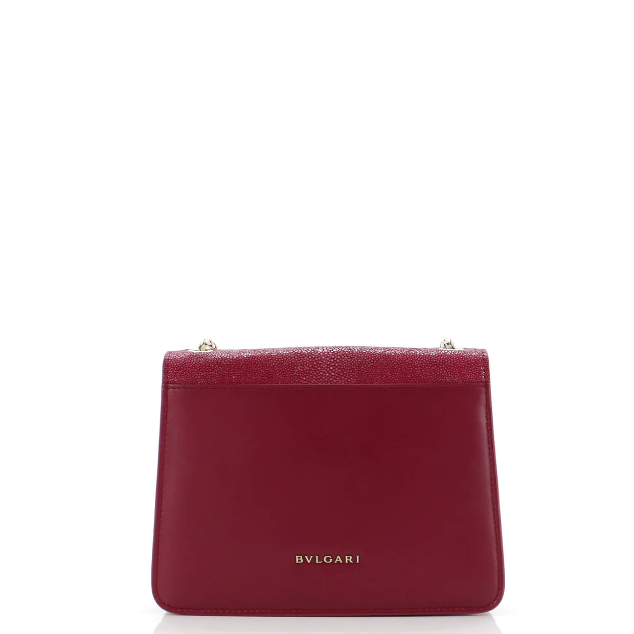 Serpenti Forever Square Shoulder Bag Leather and Stingray Small - Deep Luxury
