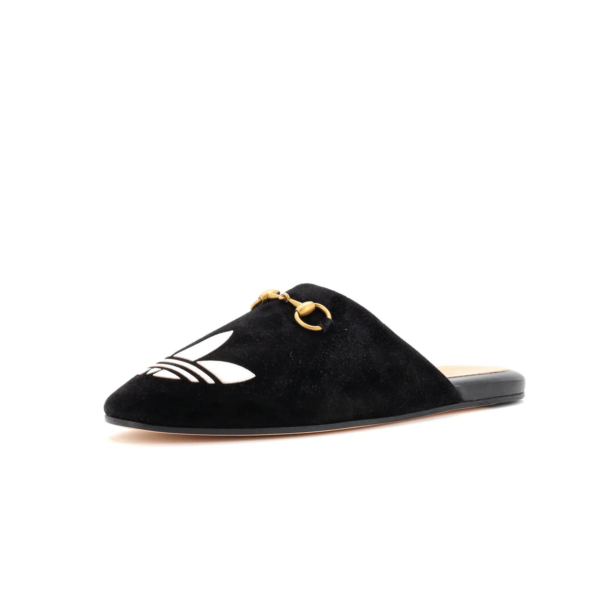 x adidas Women's Trefoil Slippers Leather - Deep Luxury
