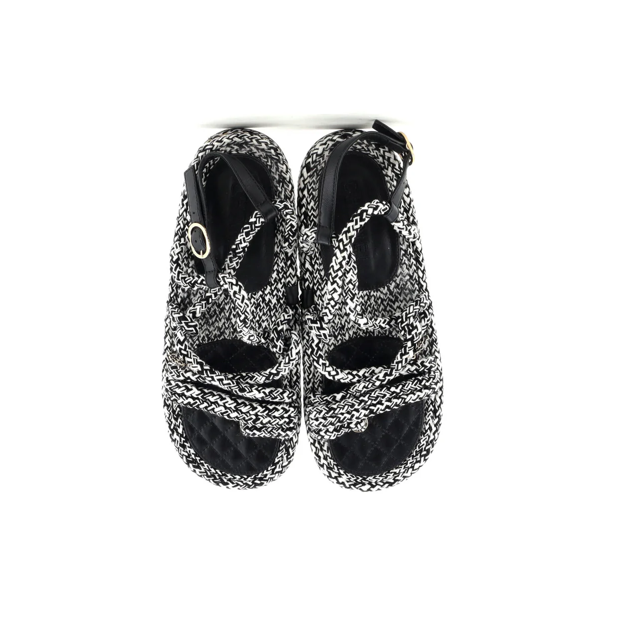 Women's CC Chain Sandals Braided Cord - Deep Luxury