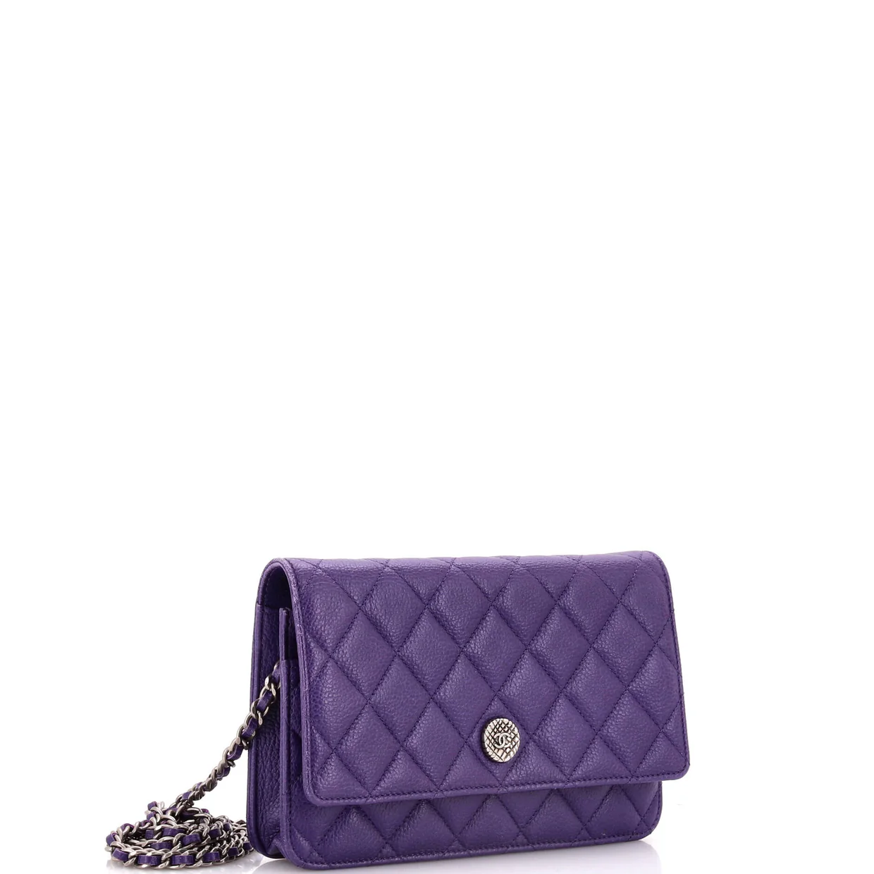 Wallet on Chain Quilted Caviar - Deep Luxury
