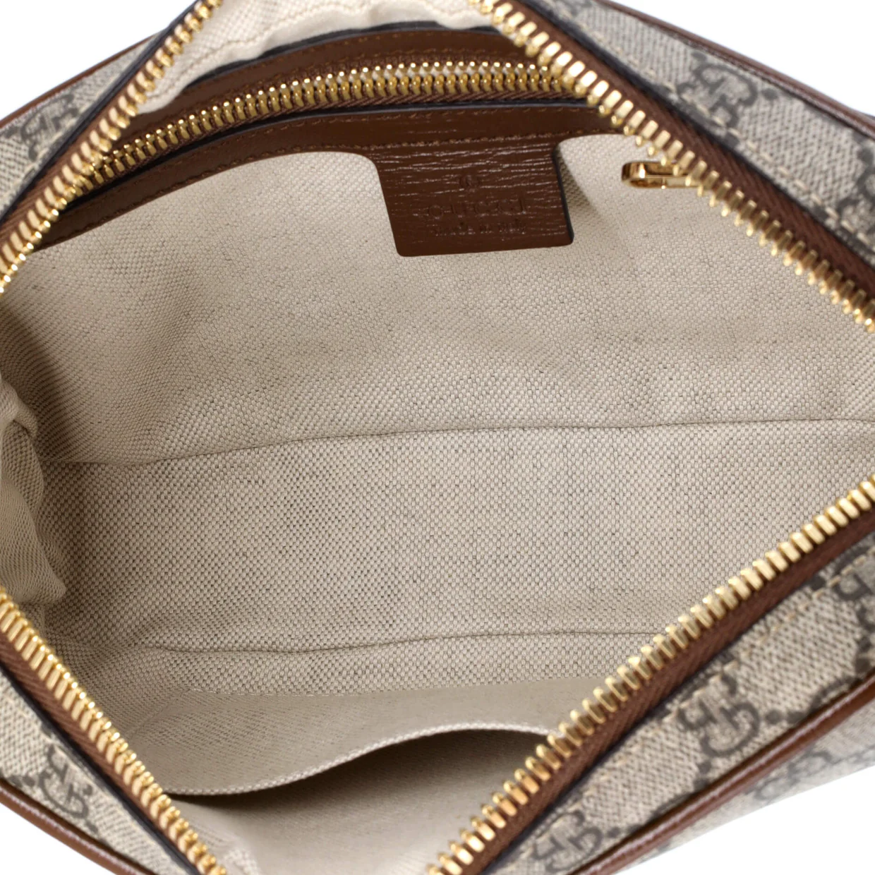 Fake/Not Zip Belt Bag Printed GG Coated Canvas - Deep Luxury