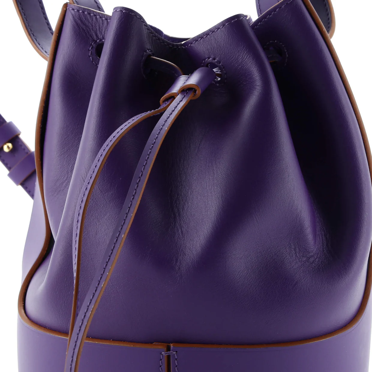 Balloon Bucket Bag Leather Small - Deep Luxury