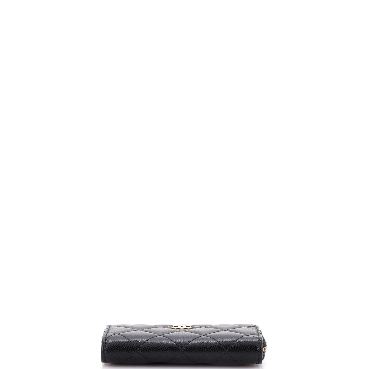 Key Pouch Quilted Caviar - Deep Luxury