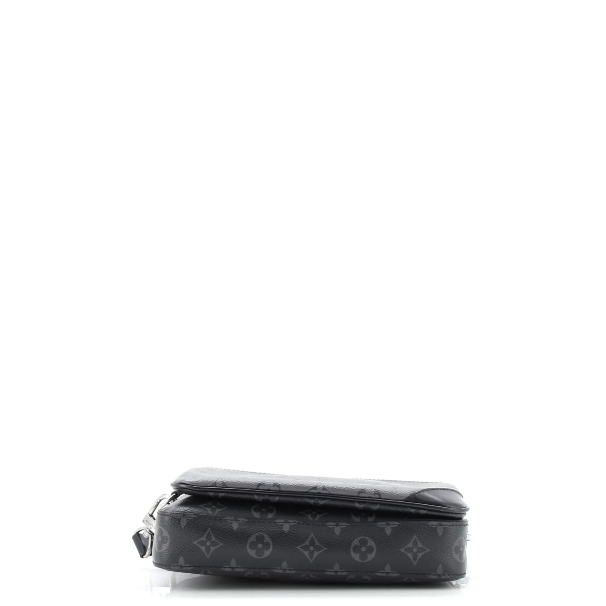 Trio Messenger Bag Reverse Monogram Eclipse Canvas - Deep Luxury