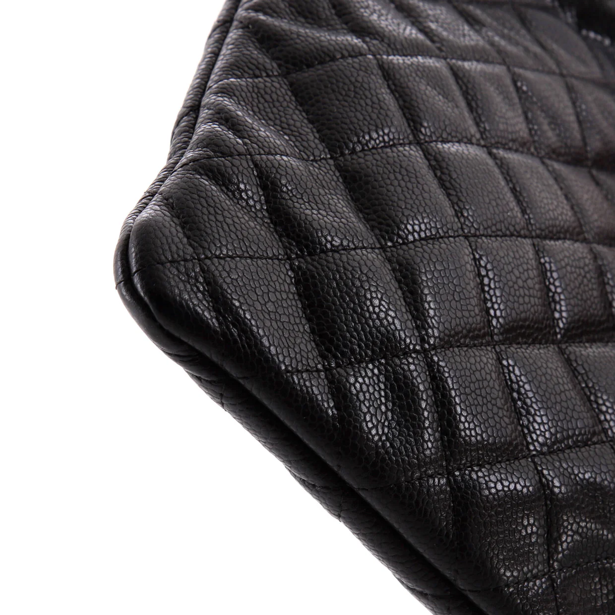 O Case Clutch Quilted Caviar Large - Deep Luxury