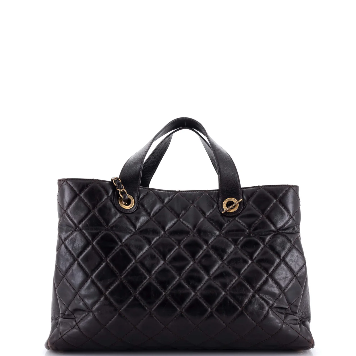 Urban Mix Tote Quilted Glazed Calfskin and Python Medium - Deep Luxury