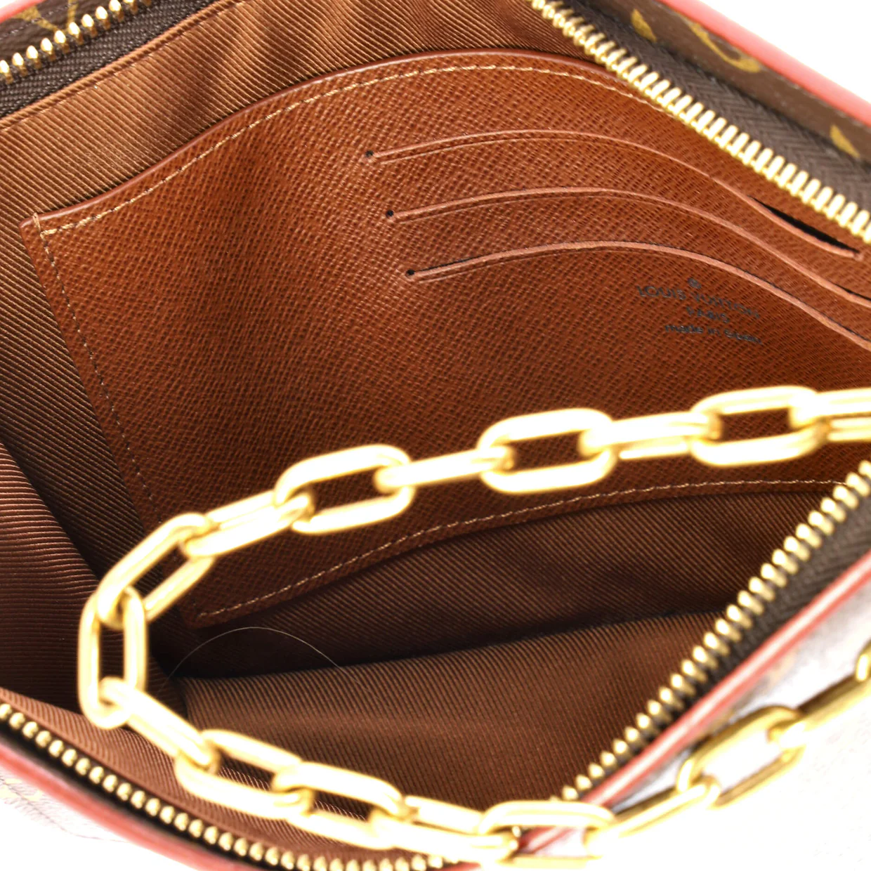 Legacy Chain Clutch Monogram Canvas - Deep Luxury