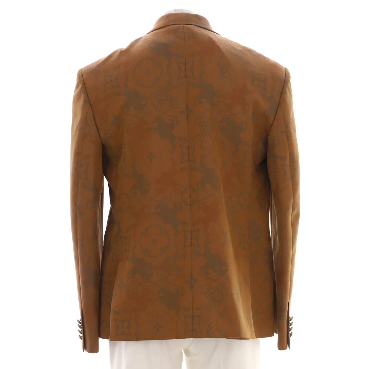Geo Rodeo Double Breasted Jacket Wool Jacquard - Deep Luxury