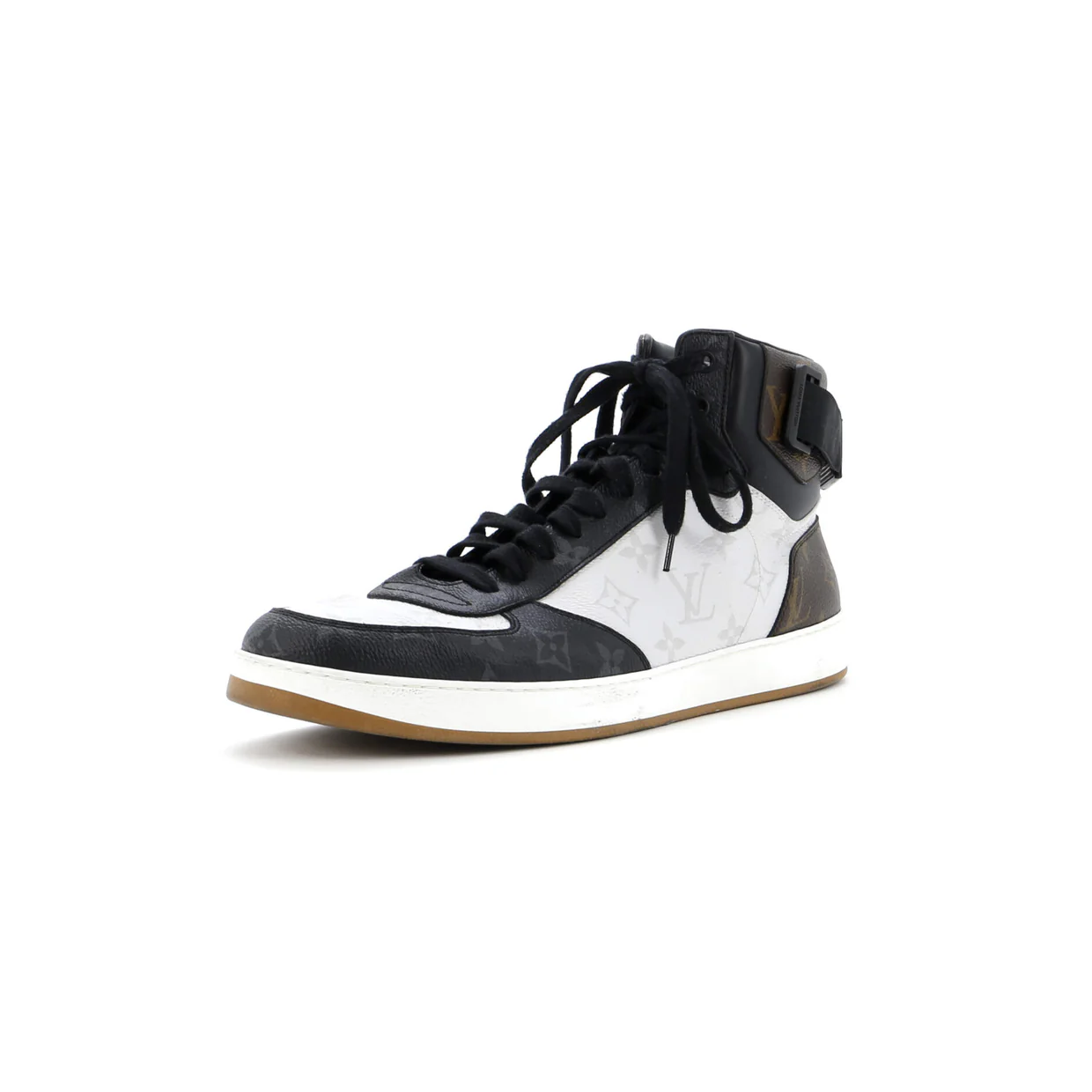 Men's Rivoli Sneaker Boots Monogram Canvas with Leather - Deep Luxury