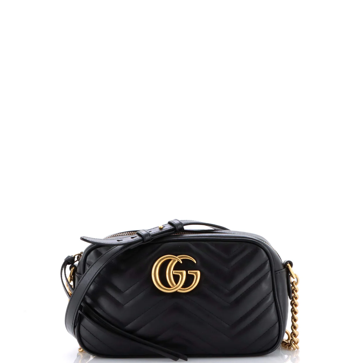 GG Marmont Shoulder Bag Matelasse Leather Small - Deep Luxury