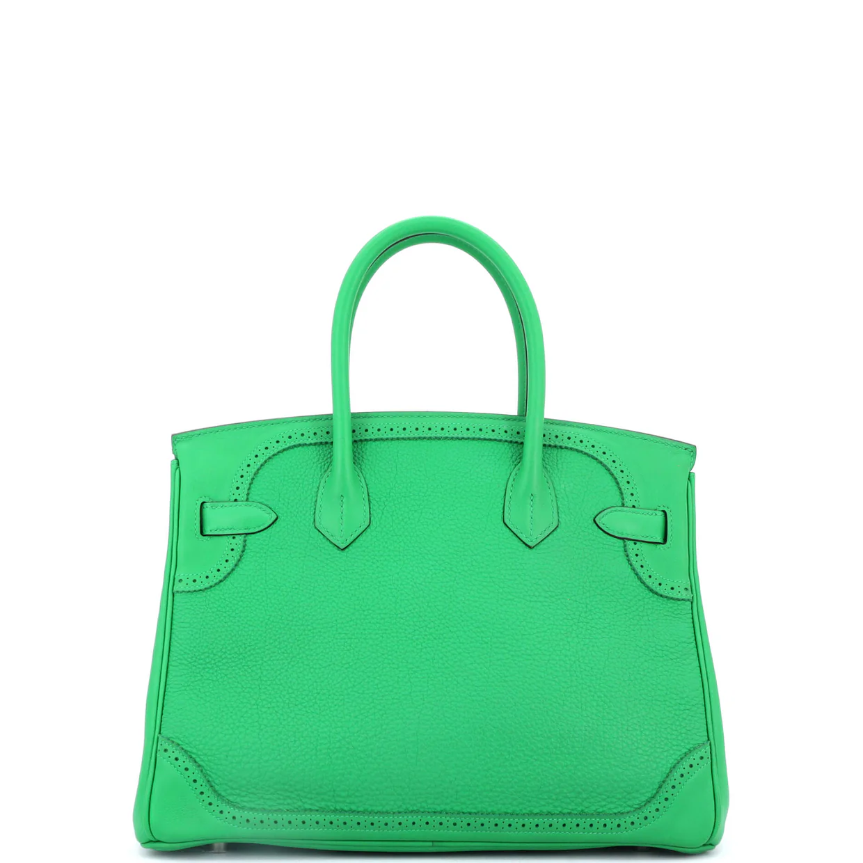 Birkin Ghillies Bag Bamboo Togo and Swift with Palladium Hardware 30 - Deep Luxury