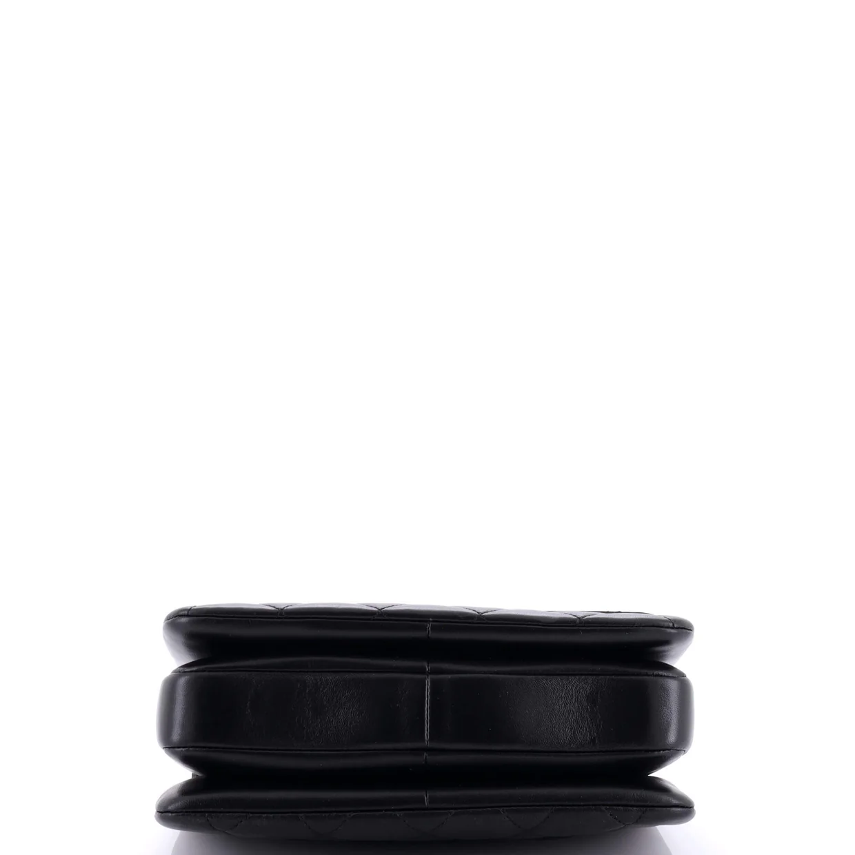 So Black Trendy CC Top Handle Bag Quilted Lambskin Small - Deep Luxury