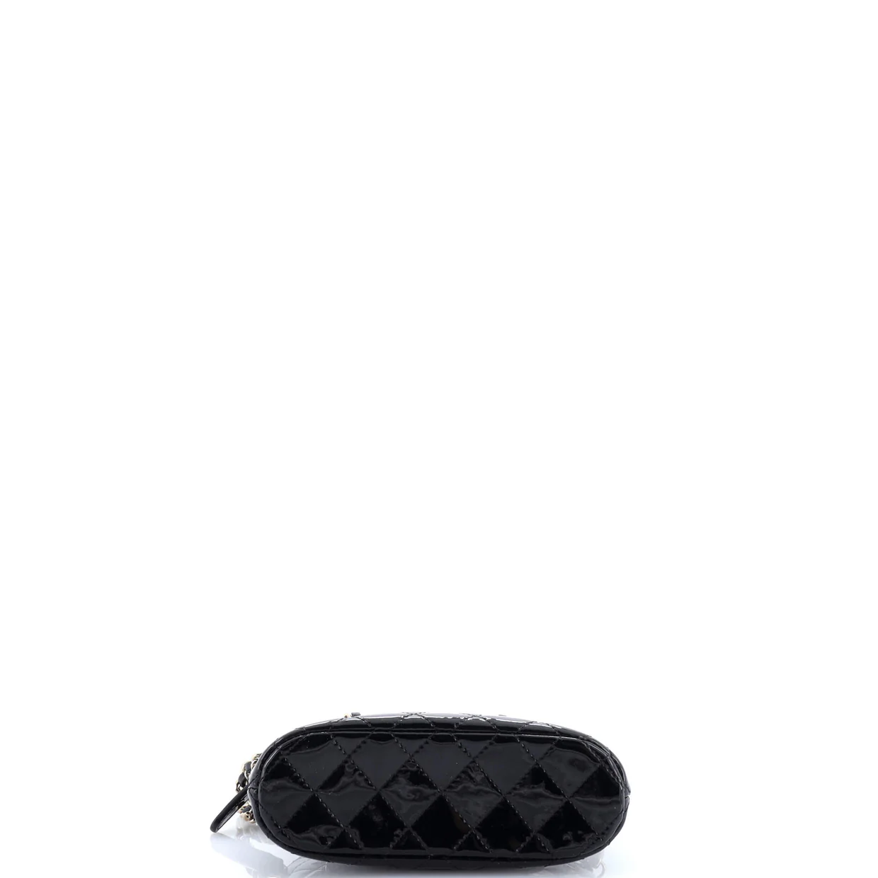 CC Dome Zip Crossbody Bag Quilted Patent Mini - Deep Luxury