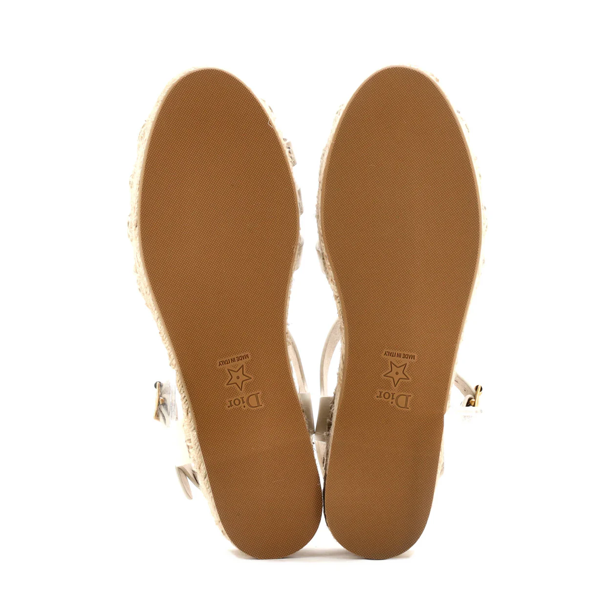 Women's Dioriviera Marine Espadrille Sandals Leather - Deep Luxury