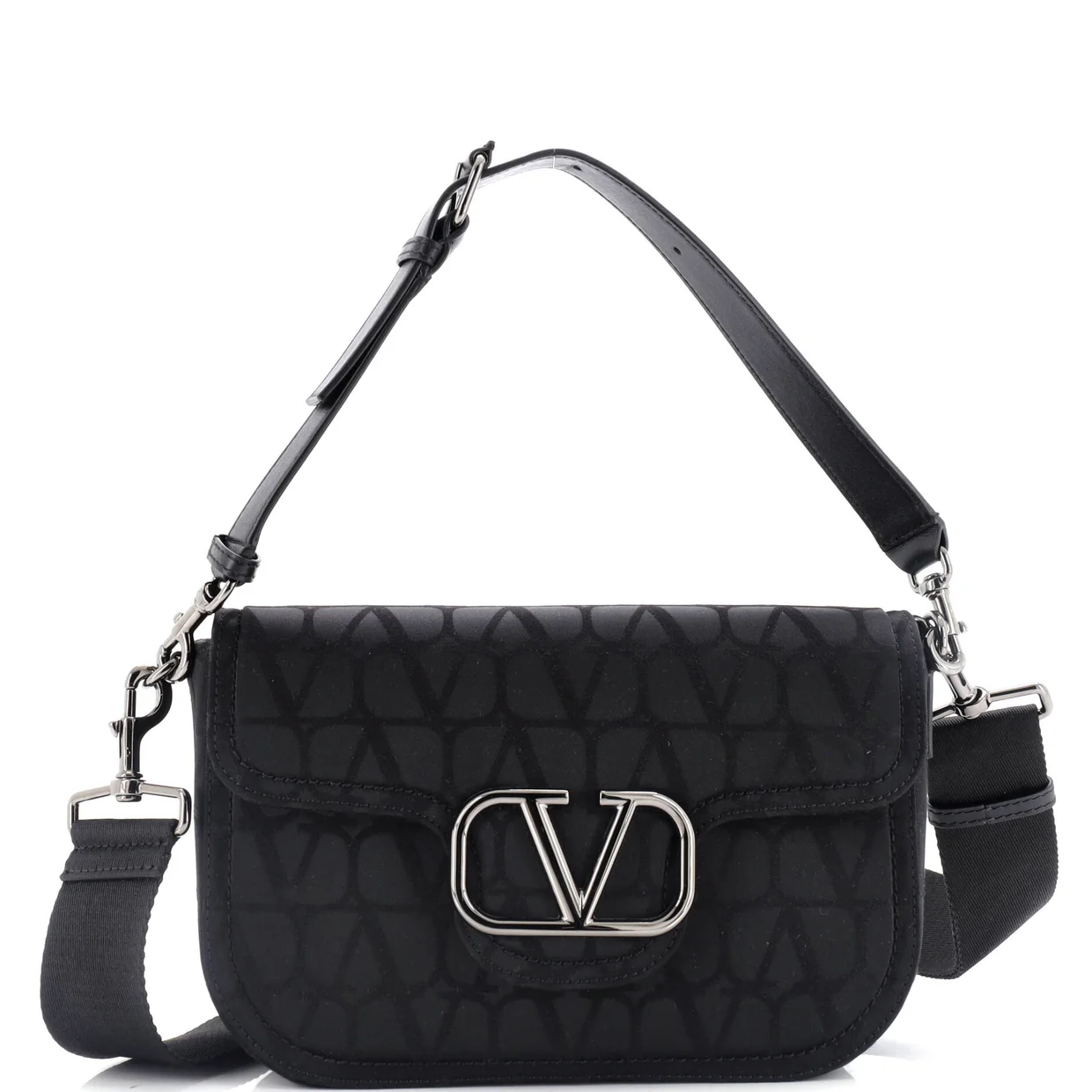VLogo Flap Shoulder Bag Iconographe Technical Fabric - Deep Luxury