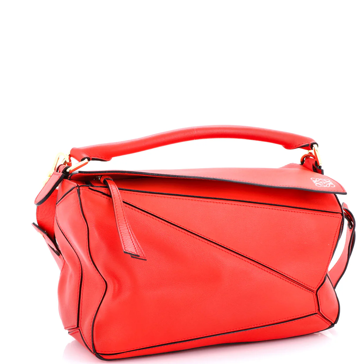 Puzzle Bag Leather Large - Deep Luxury