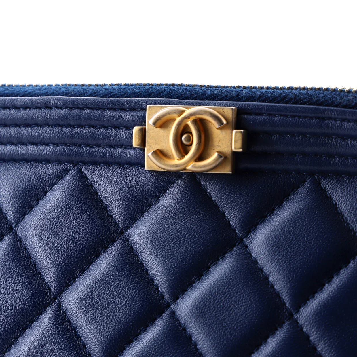 Boy O Case Clutch Quilted Lambskin Medium - Deep Luxury