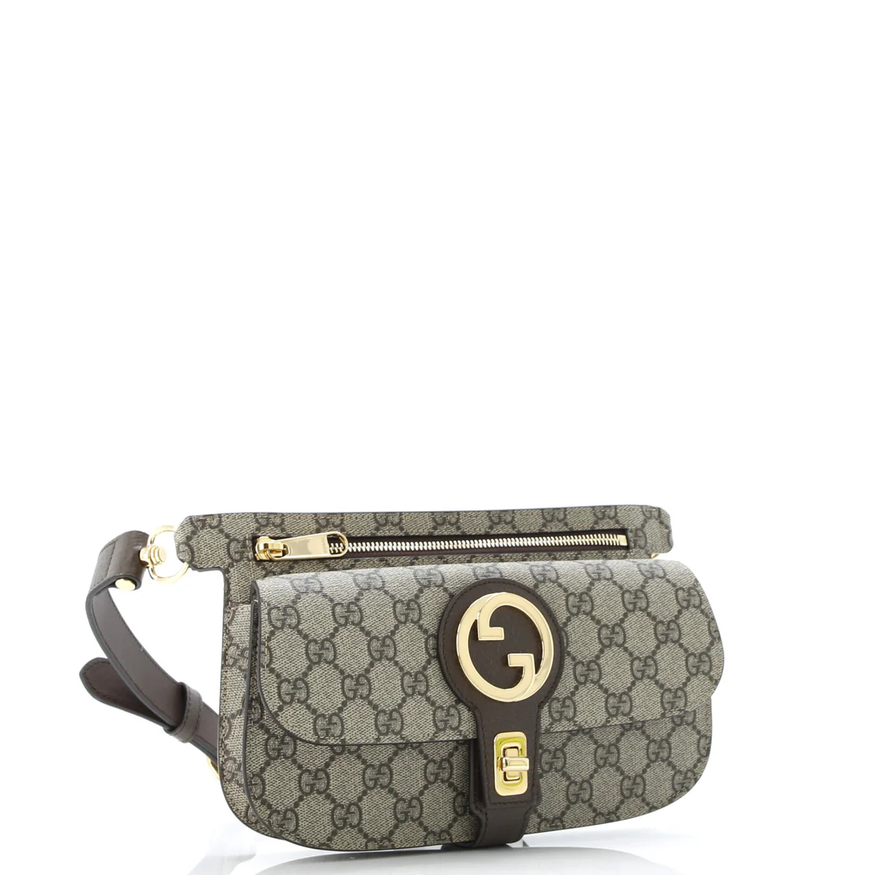 Blondie Flap Pocket Belt Bag GG Coated Canvas - Deep Luxury