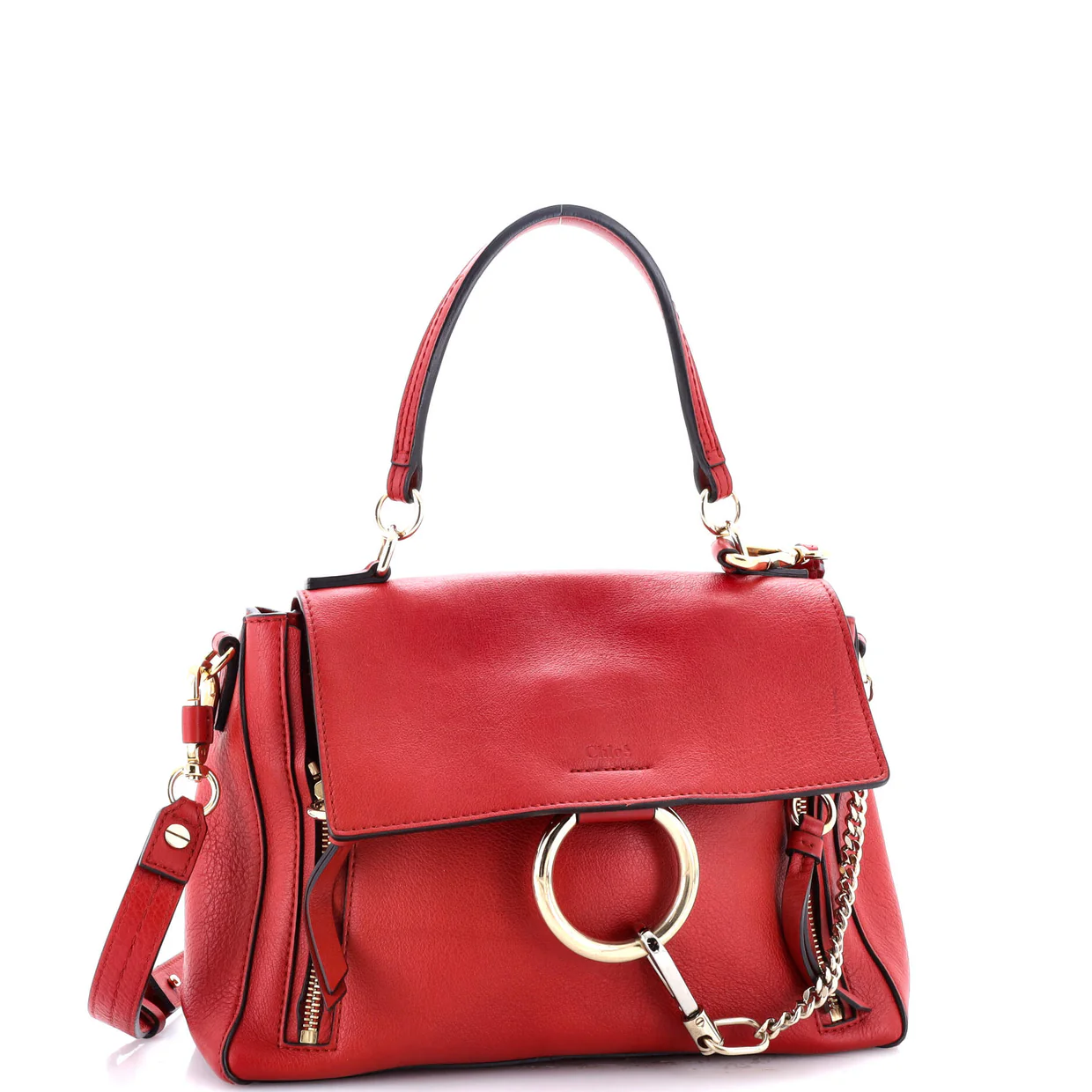 Faye Day Bag Leather Small - Deep Luxury