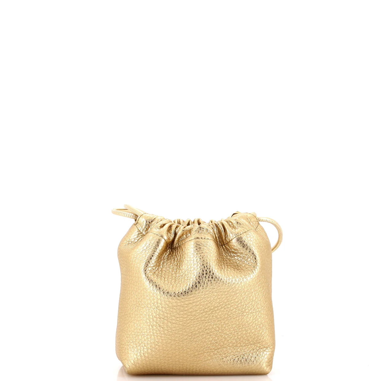 VLogo Pouf Bucket Bag Leather Mini - Deep Luxury