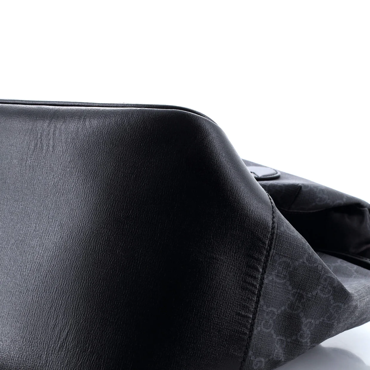 Interlocking G Patch Drawstring Flap Backpack GG Coated Canvas Medium - Deep Luxury