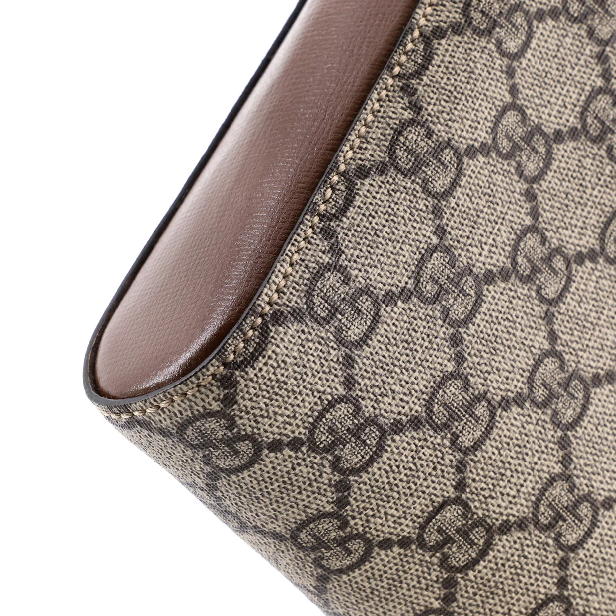 Interlocking G Patch Zip Messenger Bag GG Coated Canvas Small - Deep Luxury