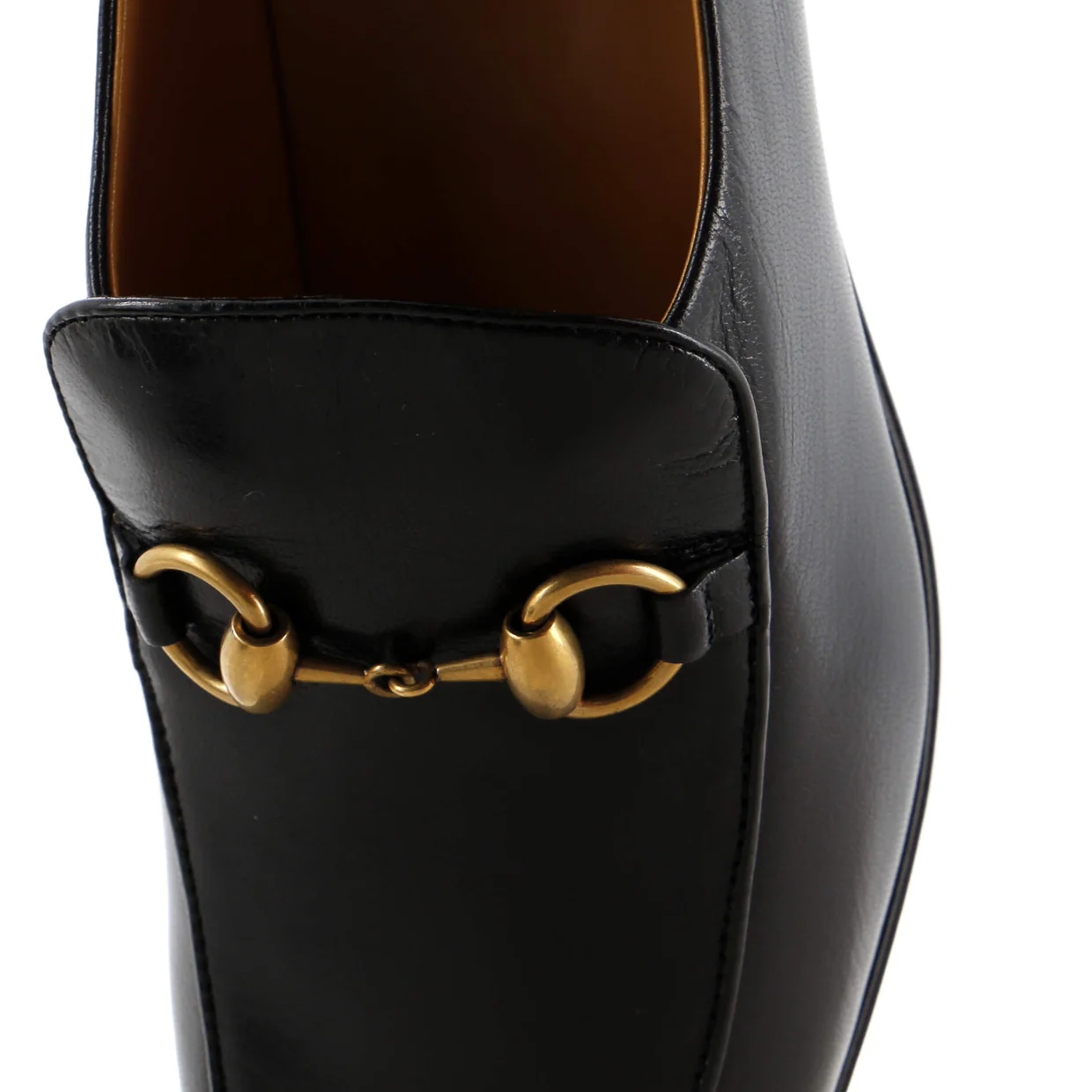 Women's Horsebit Mid-Heel Loafers Leather - Deep Luxury