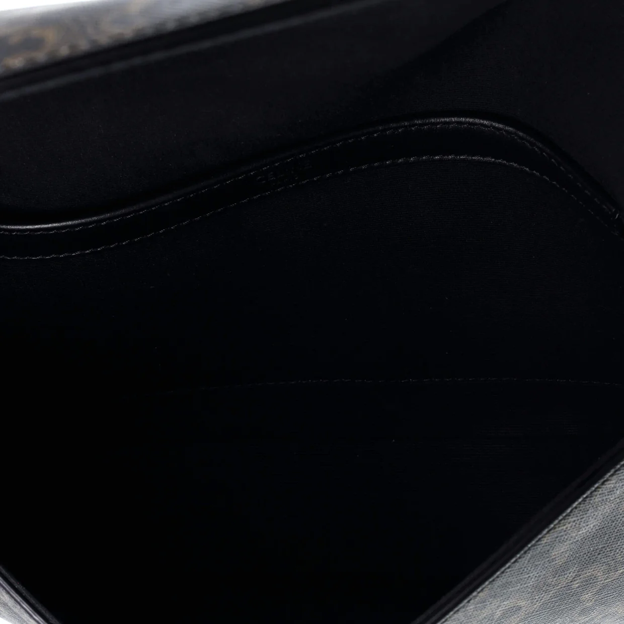 Flap Messenger Bag Triomphe Coated Canvas Medium - Deep Luxury