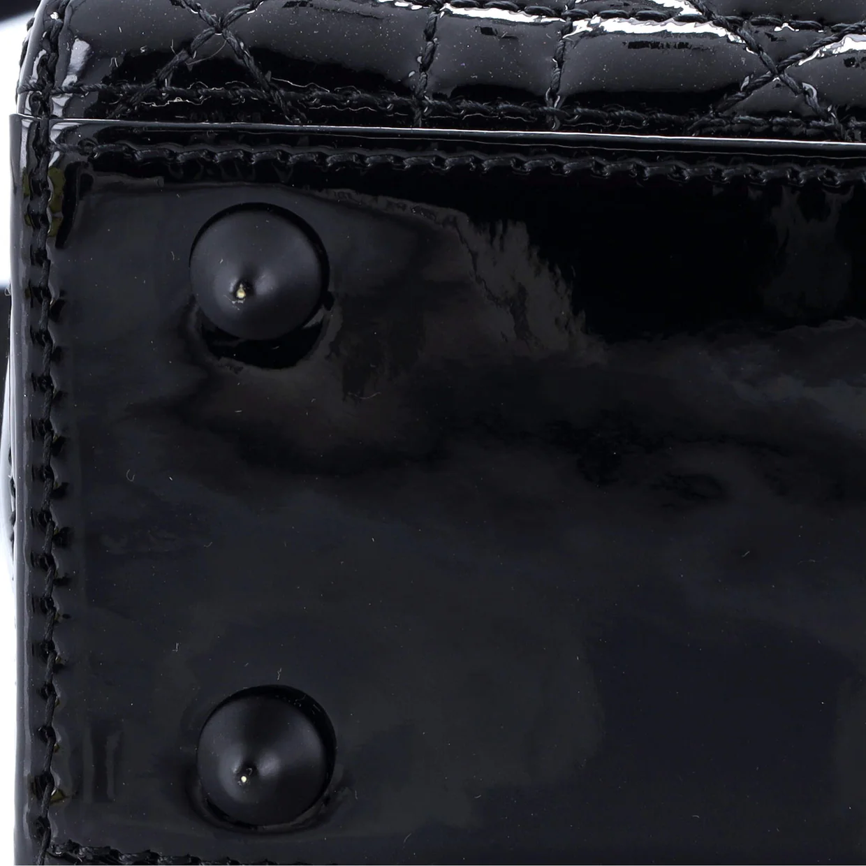 Lady Dior Bag Cannage Quilt Gradient Patent Small - Deep Luxury