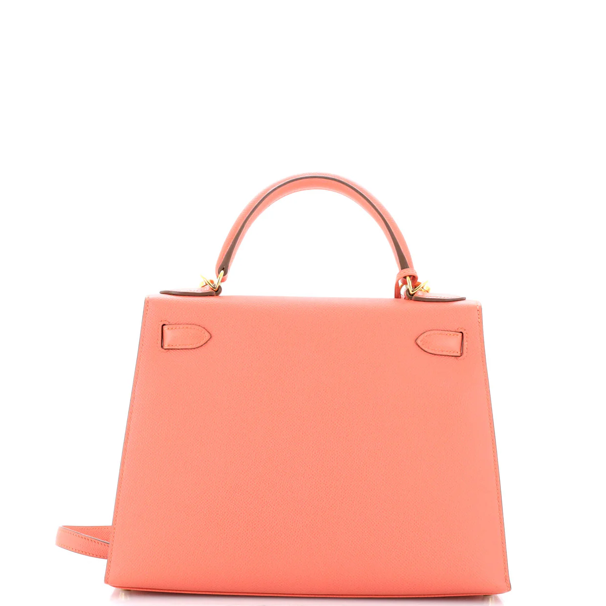 Kelly Handbag Flamingo Epsom with Gold Hardware 28 - Deep Luxury